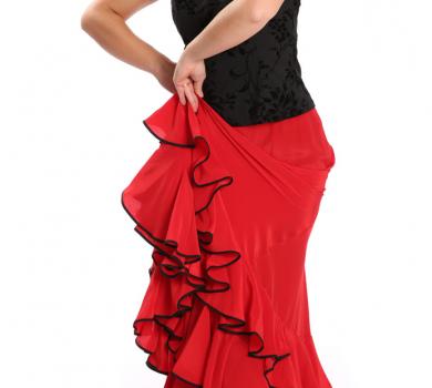 Flamenco Dance Skirt Triana K Red